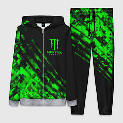 Женский 3D-костюм Monster Energy Текстура, цвет: 3D-меланж