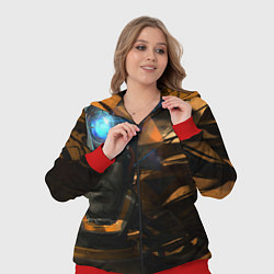 Женский 3D-костюм Морган с открытым шлемом, цвет: 3D-красный — фото 2