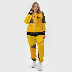 Женский 3D-костюм Honda - Yellow, цвет: 3D-черный — фото 2