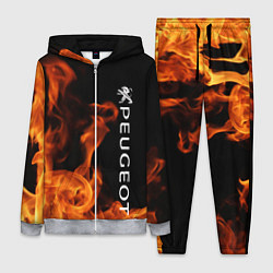 Женский 3D-костюм Peugeot пламя огня, цвет: 3D-меланж