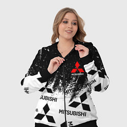 Женский 3D-костюм Mitsubishi black & white, цвет: 3D-черный — фото 2