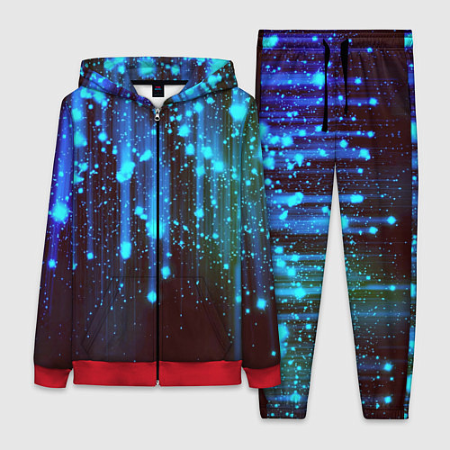 Женский костюм Звездопад Звёздный дождь / 3D-Красный – фото 1