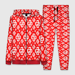 Женский 3D-костюм Red Pattern Dope Camo Dope Street Market Спина, цвет: 3D-красный