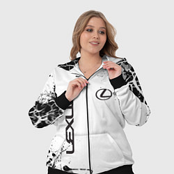 Женский 3D-костюм Lexus texture Трещины, цвет: 3D-черный — фото 2