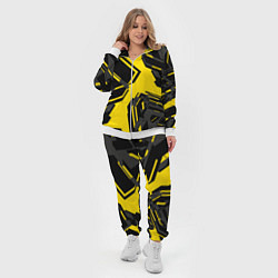 Женский 3D-костюм Абстракция Город, цвет: 3D-белый — фото 2