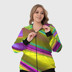 Женский 3D-костюм Красочные разводы, цвет: 3D-черный — фото 2