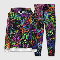 Женский 3D-костюм Абстрактный узор Vanguard Fashion Неон, цвет: 3D-белый