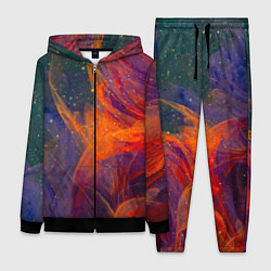 Женский 3D-костюм Разноцветный абстрактный дым, цвет: 3D-черный