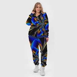 Женский 3D-костюм Neon vanguard pattern Fashion 2023, цвет: 3D-синий — фото 2