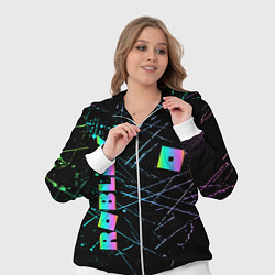 Женский 3D-костюм ROBLOX неоновый логотип, цвет: 3D-белый — фото 2