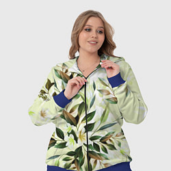 Женский 3D-костюм Цветы Липовый Сад, цвет: 3D-синий — фото 2