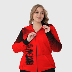 Женский 3D-костюм GHOSTEMANE - Огонь Вертикально, цвет: 3D-черный — фото 2