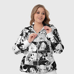 Женский 3D-костюм Клинок рассекающий демонов паттерн, цвет: 3D-белый — фото 2