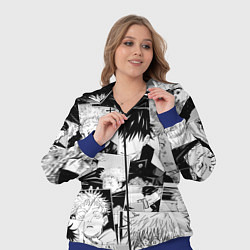 Женский 3D-костюм Магическая битва паттерн, цвет: 3D-синий — фото 2