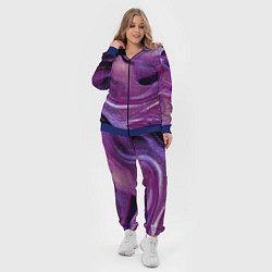 Женский 3D-костюм Фиолетовая текстура, цвет: 3D-синий — фото 2