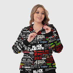 Женский 3D-костюм THE TEXTURE OF MUSICAL ROCK BANDS, цвет: 3D-черный — фото 2