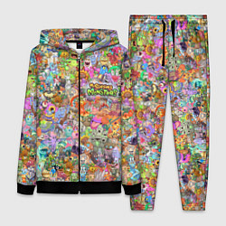 Женский 3D-костюм MY SINGING MONSTERS Все персонажи, цвет: 3D-черный