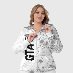 Женский 3D-костюм GTA Glitch на темном фоне, цвет: 3D-белый — фото 2