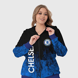 Женский 3D-костюм Chelsea пламя, цвет: 3D-синий — фото 2