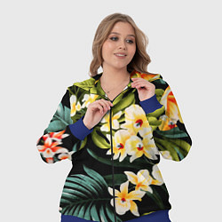 Женский 3D-костюм Vanguard floral composition Summer, цвет: 3D-синий — фото 2