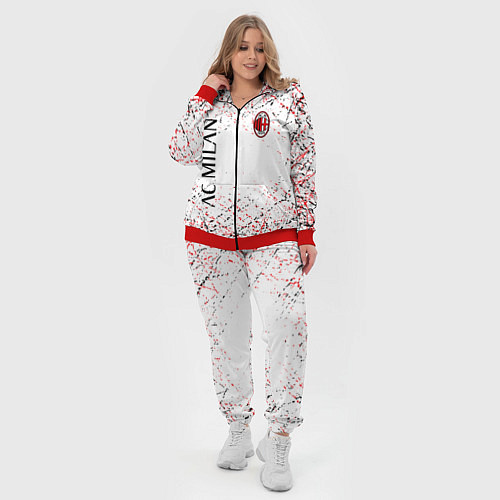 Женский костюм Ac milan logo / 3D-Красный – фото 4