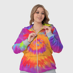 Женский 3D-костюм Тай дай в радуге, цвет: 3D-меланж — фото 2