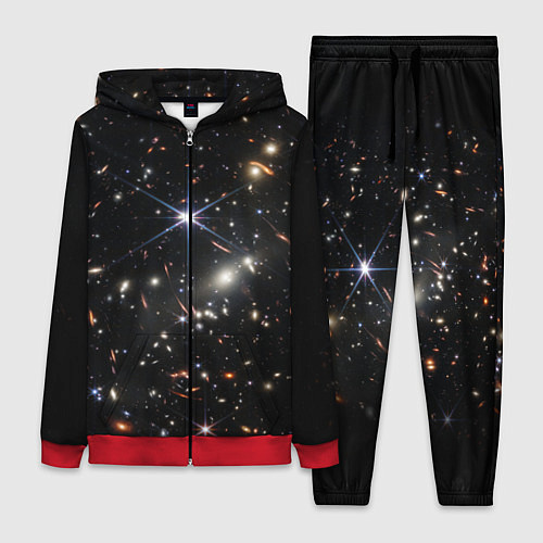 Женский костюм Новое изображение ранней вселенной от Джеймса Уэбб / 3D-Красный – фото 1