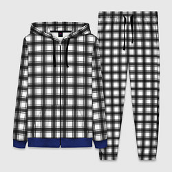 Женский костюм Black and white trendy checkered pattern