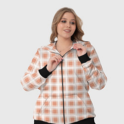 Женский 3D-костюм Light beige plaid fashionable checkered pattern, цвет: 3D-черный — фото 2