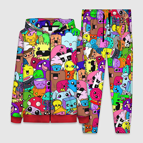 Женский костюм Монстрики Nastiprazdnik / 3D-Красный – фото 1