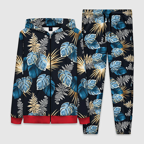 Женский костюм Свет неоновых листьев / 3D-Красный – фото 1