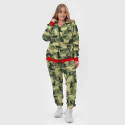 Женский 3D-костюм Кошачий камуфляж в зеленой гамме, цвет: 3D-красный — фото 2