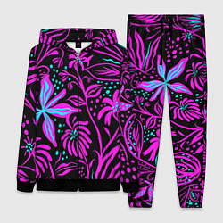 Женский костюм Purple flowers pattern