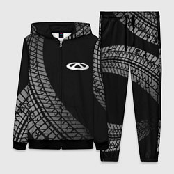 Женский 3D-костюм Chery tire tracks, цвет: 3D-черный