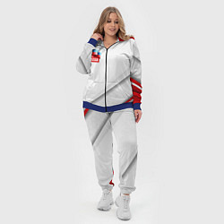 Женский 3D-костюм Red & white флаг России, цвет: 3D-синий — фото 2