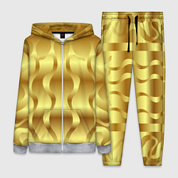 Женский 3D-костюм Золото абстрактная графика, цвет: 3D-меланж