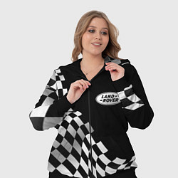 Женский 3D-костюм Land Rover racing flag, цвет: 3D-черный — фото 2