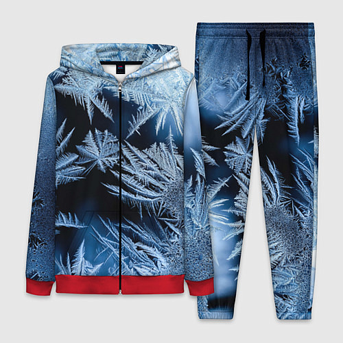 Женский костюм Морозный узор на стекле / 3D-Красный – фото 1