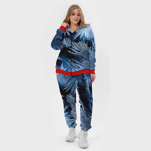 Женский костюм Морозный узор на стекле / 3D-Красный – фото 4