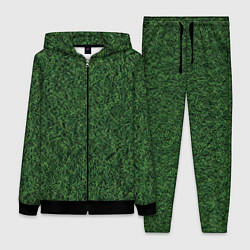 Женский 3D-костюм Зеленая камуфляжная трава, цвет: 3D-черный