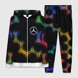 Женский костюм Mercedes - neon pattern