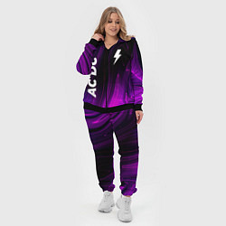 Женский 3D-костюм AC DC violet plasma, цвет: 3D-черный — фото 2