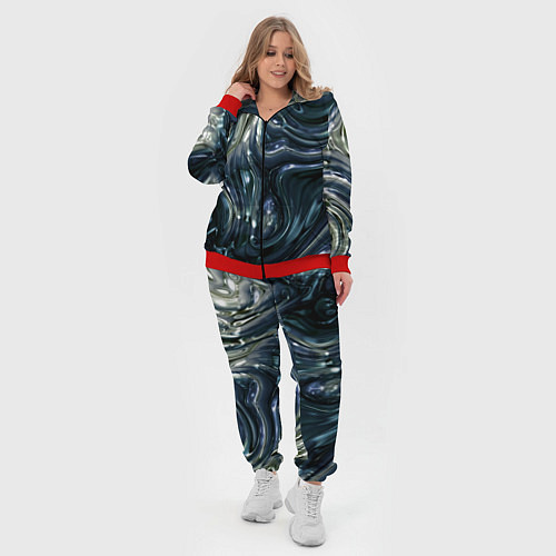 Женский костюм Aesthetic visual art metal slime / 3D-Красный – фото 4