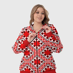 Женский 3D-костюм Белорусская вышивка - орнамент, цвет: 3D-красный — фото 2