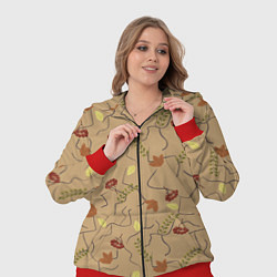 Женский 3D-костюм Ранняя осень, цвет: 3D-красный — фото 2