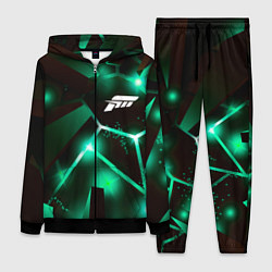 Женский 3D-костюм Forza Horizon разлом плит, цвет: 3D-черный