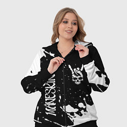 Женский 3D-костюм Maneskin и рок символ на темном фоне, цвет: 3D-черный — фото 2