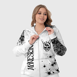 Женский 3D-костюм Maneskin и рок символ на светлом фоне, цвет: 3D-белый — фото 2