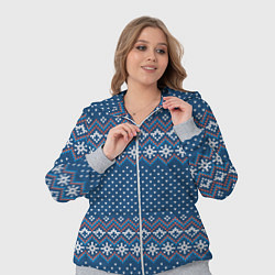 Женский 3D-костюм Вязанный стиль - классика, цвет: 3D-меланж — фото 2