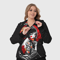 Женский 3D-костюм Гейша с конфетой, цвет: 3D-черный — фото 2